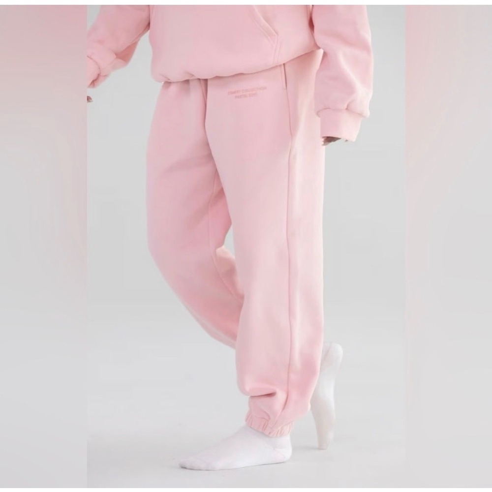 Comfrt Collection Pastel Edit Sweatpants Pale Pink Fleece Joggers 3XL
